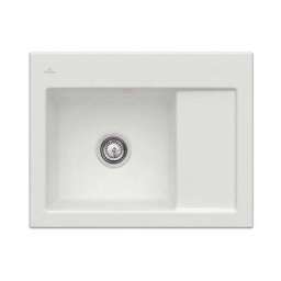 Evier cuisine Villeroy et Boch 1 bac Subway 45 Compact 65 x 51 cm egouttoir a droite Steam