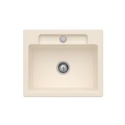Evier 1 bac Villeroy et Boch Siluet 60 s Ivory CeramicPlus - Avec vidage manuel