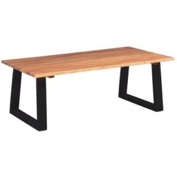 Table basse Bois d'acacia massif 110 x 60 x 40 cm Vidaxl Brun