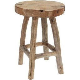 Tabouret 42 cm Bois de teck H&s Collection n/a