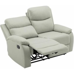 Canapé relax gris clair 2 places jacob - gris clair
