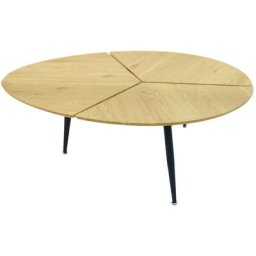 Table basse en bois et métal Miller
