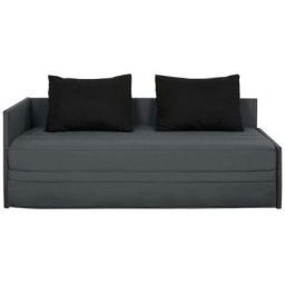 Banquette ATLANTA195 x 93 x 85, matelas Dunlopillo, pearl gris pearl noir - atlanta