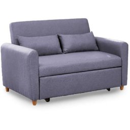 Canapé convertible scandinave en tissu gris kalaya - gris