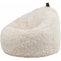 Pouf Fauteuil en Fausse Fourrure Cocoon, Pouf Géant de Salon, Pouf Fauteuil pour Adultes avec