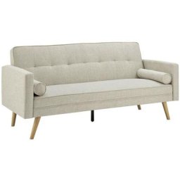 Banquette clic clac beige en tissu tania - beige