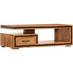 Table basse 100x45x33 cm Bois d'acacia massif Vidaxl Brun