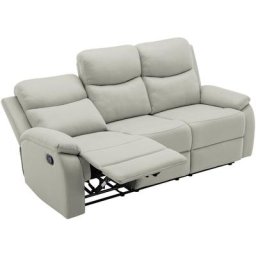 Canapé relax gris clair 3 places jacob - gris clair