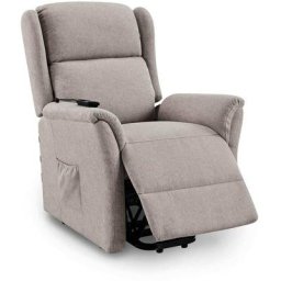 Deco In Paris - Fauteuil releveur relax en tissu beige à commande électrique peter - beige