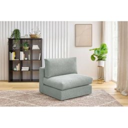 Canapé modulable Bobochic Chauffeuse 1 place pour canapé modulable ultra moelleux paris tissu Gris