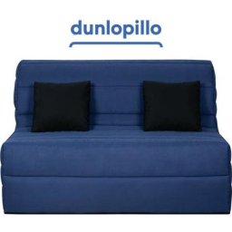 Banquette bz orlando 140x190, matelas Dunlopillo, marine