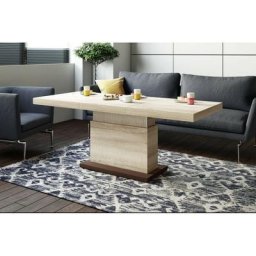 Table basse relevable extensible 120-170 x 75 x 50-65 cm - Chêne sonoma - Chêne sonoma