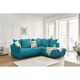Canapés d'angle L convertibles BOBOCHIC XS - Canapé d'angle L convertible coffre LEON Angle droit