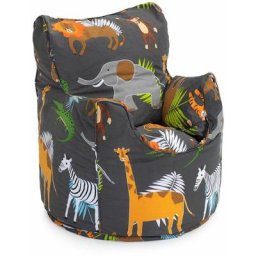 Fauteuil poire pour tout-petit Chaise, Playroom Beanbags, Rond & Imprimé Sac à haricots avec