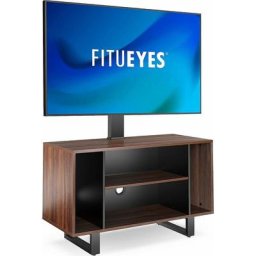 Meuble tv avec Support tv pour 32'' – 55'', Hauteur Réglable et Angle Adjustable ±20° vesa Max. 400