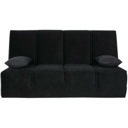 Banquette cc los angeles 130x190, matelas Dunlopillo, angel noir - Le bois d?ébène
