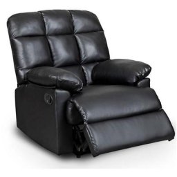 Fauteuil relax noir JIMMY - noir