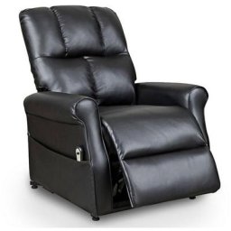 Fauteuil releveur relax noir à commande électrique goran - noir