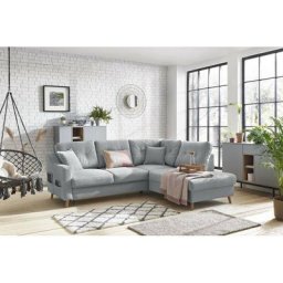 Canapés d'angle L convertibles BOBOCHIC XS - Canapé d'angle L convertible SWEDEN Angle droit Gris