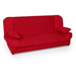 Canapé clic-clac convertible rouge koti - rouge