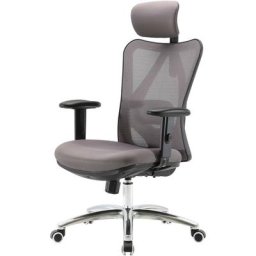 Chaise de bureau SIHOO Chaise de bureau, ergonomique charge max. 150kg sans repose-pieds, gris