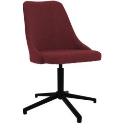 Chaise pivotante de bureau Rouge bordeaux Tissu Vidaxl Rouge bordeaux
