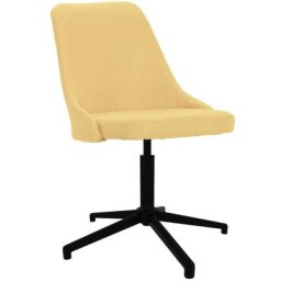 Chaise pivotante de bureau Jaune Tissu Vidaxl Jaune