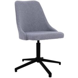 Chaise pivotante de bureau Gris clair Tissu Vidaxl Gris clair