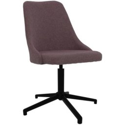 Chaise pivotante de bureau Marron Tissu Vidaxl Marron