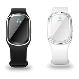 Lot de 2 bracelets anti-moustiques électroniques à ultrasons avec câble USB - Étanches - Pour