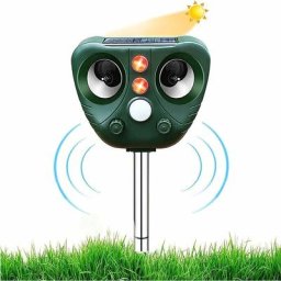 BSR - Répulsif Chat Ultrason, Répulsif à ultrasons pour Chats, Animaux Sauvages, Répulsif Solaire