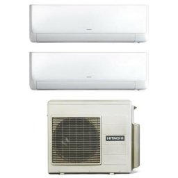 Climatiseur inverter Hitachi dual split série performance 7+7 avec ram-33np2e r-32 wi-fi en option