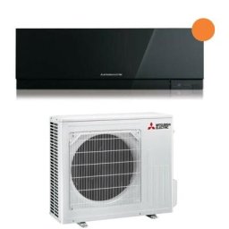 Mitsubishi - climatiseur electric inverter kirigamine zen r-32 black 18000 btu msz-ef50vgkb black