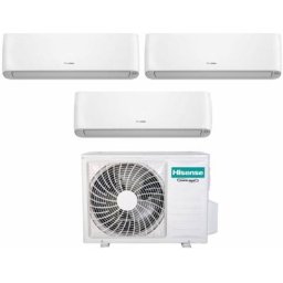 hisense trial split inverter climatiseur energy pro plus / hi-energy série 9+9+12 avec 3amw52u4rja