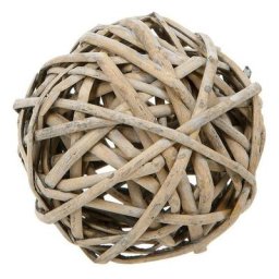 Atmosphera - Boule déco - osier D8 cm créateur d'intérieur - Gris