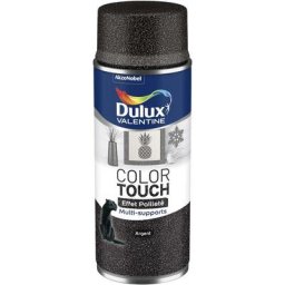 Lot de 2 - Peinture aérosol Color Touch Multi-Supports - Effet Pailleté Argent 400 ml Dulux