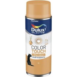 Maxi Pack 4 - Peinture aérosol Color Touch Multi-Supports - Effet Metallisé Or 400 ml - Dulux
