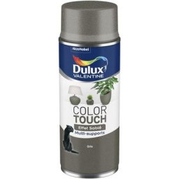 Lot de 2 - Peinture aérosol Color Touch Multi-Supports - Effet Sablé Gris 400 ml Dulux Valentine
