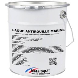 Laque Antirouille Marine - Pot 25 l - 1005 - Jaune miel Metaltop 1005 - Jaune miel