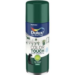 Lot de 2 - Peinture aérosol Color Touch Multi-Supports - Satin Vert Basque 400 ml Dulux Valentine