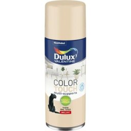 Lot de 2 - Peinture aérosol Color Touch Multi-Supports - Brillant Ivoire 400 ml Dulux Valentine