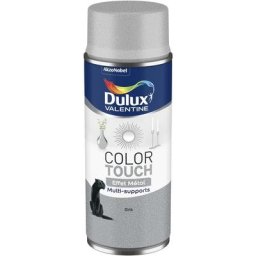 Lot de 2 - Peinture aérosol Color Touch Multi-Supports - Effet Metallisé Gris Métallisé 400 ml
