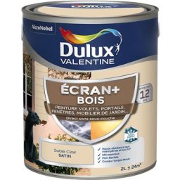 Ecran+ bois - Peinture satinée pour bois extérieur - Volets, portes, fenêtres, portails - Sable