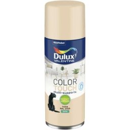 Lot de 2 - Peinture aérosol Color Touch Multi-Supports - Satin Ivoire 400 ml Dulux Valentine Ivoire
