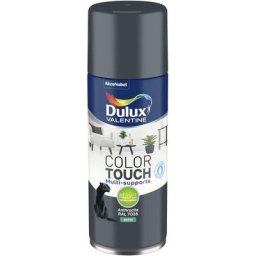 Lot de 2 - Peinture aérosol Color Touch Multi-Supports - Satin Anthracite 400 ml Dulux Valentine