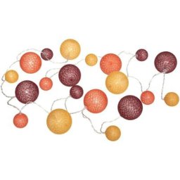 Guirlande Led Pile 20 Boules Multidiamètre Atmosphera créateur d'intérieur - Multicolore