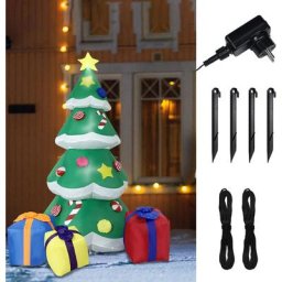 AUFUN Décoration Gonflable de Noël décoration de Noël pour Noël 180 cm