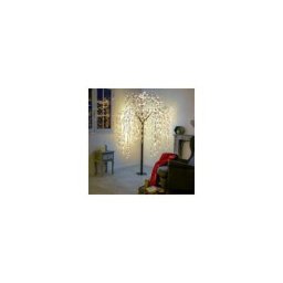 Saule pleureur lumineux Alrow H210 cm Blanc chaud
