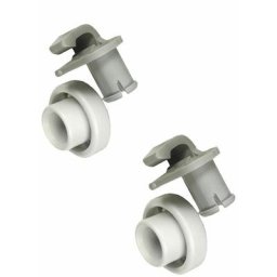 Lot de 2 roulettes de panier supérieur (00424717) Lave-vaisselle kompatibel miele, de dietrich,