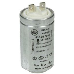 Condensateur 8MF 450V d'origine (1250020334) Sèche-linge brandt, arthur martin Electrolux calex,